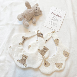 ドット柄もくもくスタイ スタイ・よだれかけ bebe mignon 通販