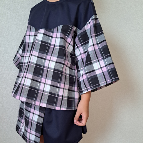 チェック柄巻きスカート風キュロット 楽天市場】シャツ腰巻き風スカート チェック柄 レディース