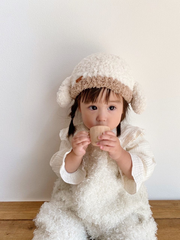 名入れ付き】うさぎさん帽子/出産祝い/ハーフバースデー/100日記念