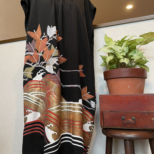 留袖ワンピース　着物 573d07ca6f4a9ef6d8ccd7cb6f0b46