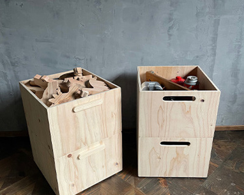 古材　マルチ収納BOX  1個　スタッキングボックス　道板　スツール　棚 古材 マルチ収納BOX 1個 スタッキングボックス 道板 スツール 棚