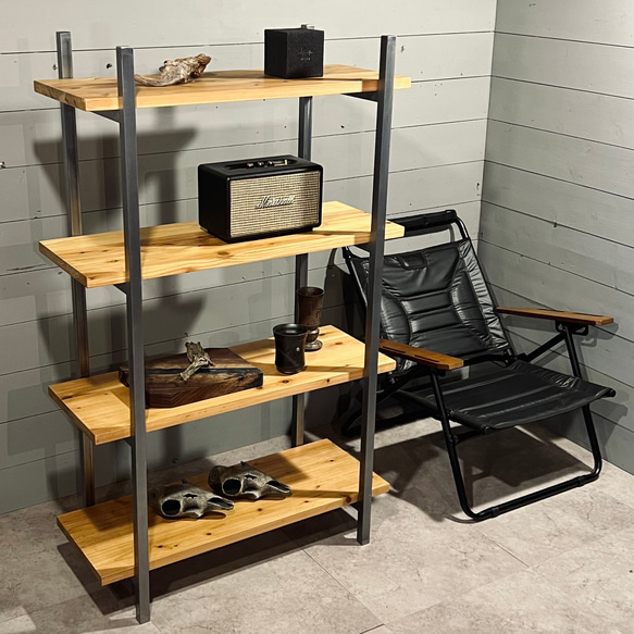 アイアンシェルフ 収納 什器 棚・シェルフ・ラック 【 w i r e