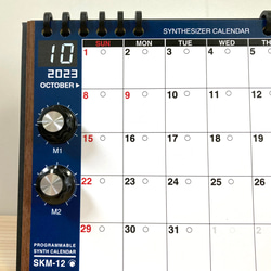 【2023年曆】SKM-12合成器日曆配備12個月可變面板桌面/SKM 第11張的照片
