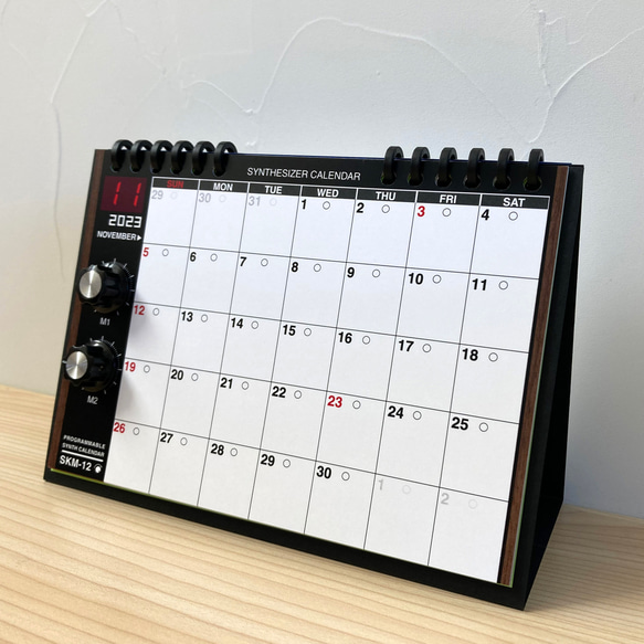 【2023年曆】SKM-12合成器日曆配備12個月可變面板桌面/SKM 第12張的照片
