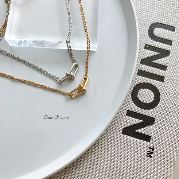 金属アレルギー対応　サージカルステンレスチェーン / ステンレスリンクチャーム　ネックレス　 11枚目の画像