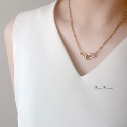 金属アレルギー対応　サージカルステンレスチェーン / ステンレスリンクチャーム　ネックレス　 4枚目の画像