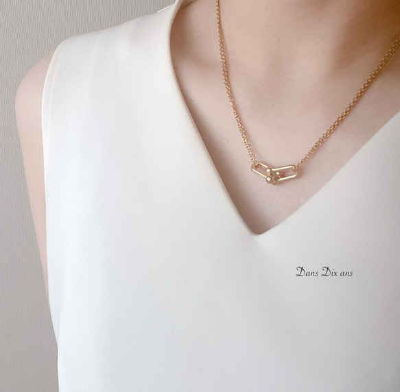 金属アレルギー対応　サージカルステンレスチェーン / ステンレスリンクチャーム　ネックレス　 4枚目の画像