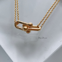 金属アレルギー対応　サージカルステンレスチェーン / ステンレスリンクチャーム　ネックレス　 2枚目の画像