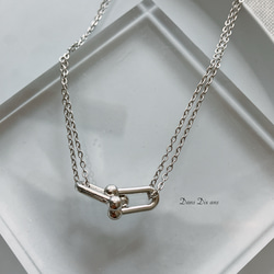 金属アレルギー対応　サージカルステンレスチェーン / ステンレスリンクチャーム　ネックレス　 8枚目の画像