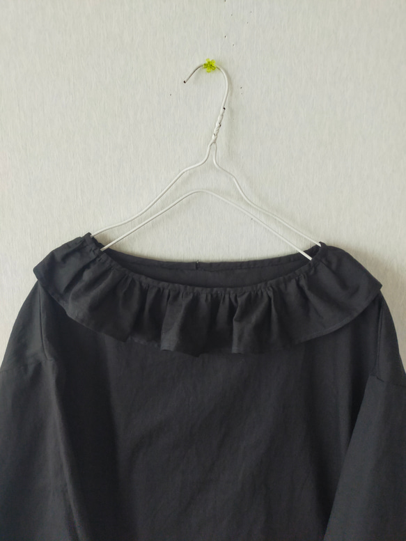 Spring cottonフリルカラーブラウス ✦選べる35色✦ made in japan 3枚目の画像