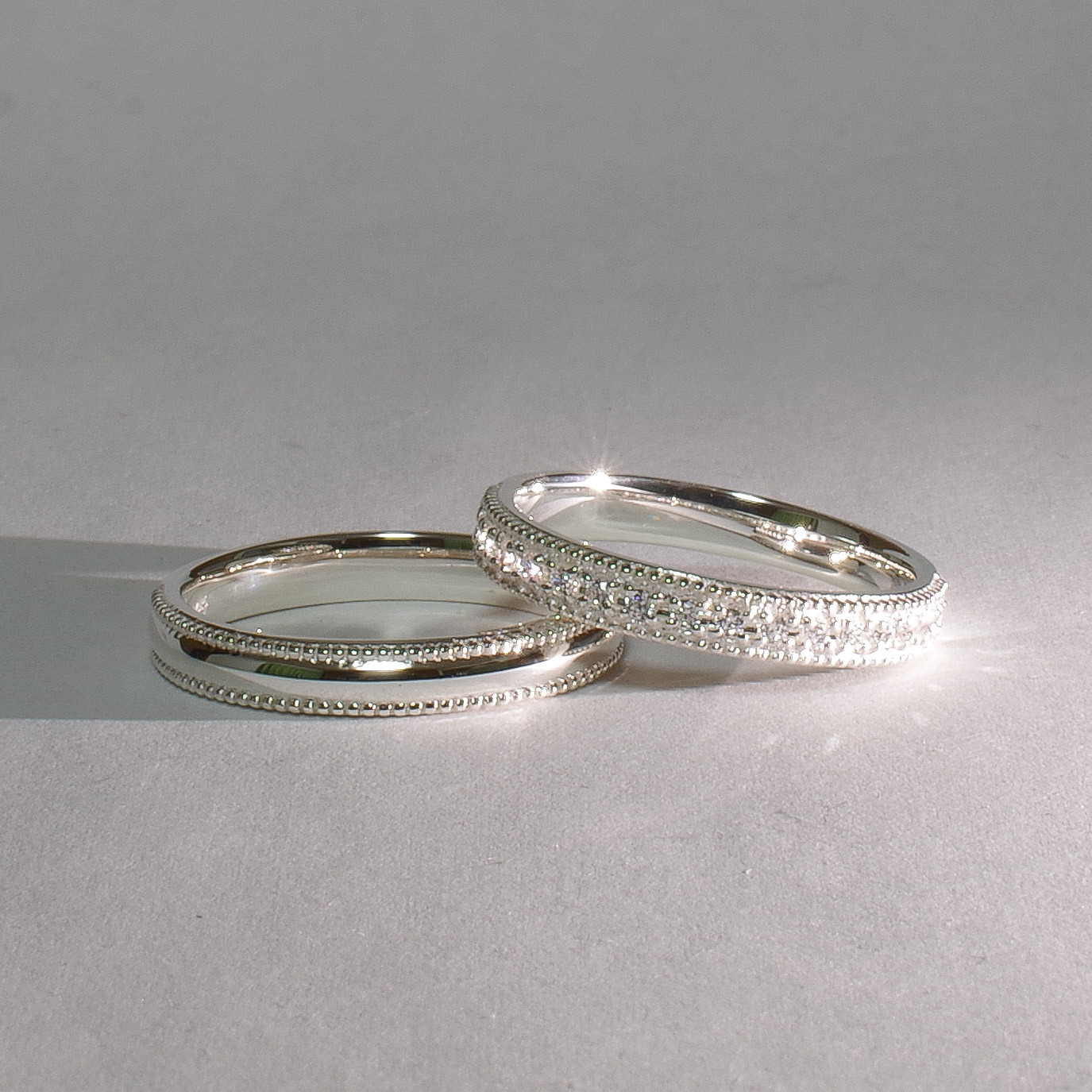 【親子でお揃いの結婚指輪に◎】シンプルミル ペアリング【記念日刻印OK】 68,750円