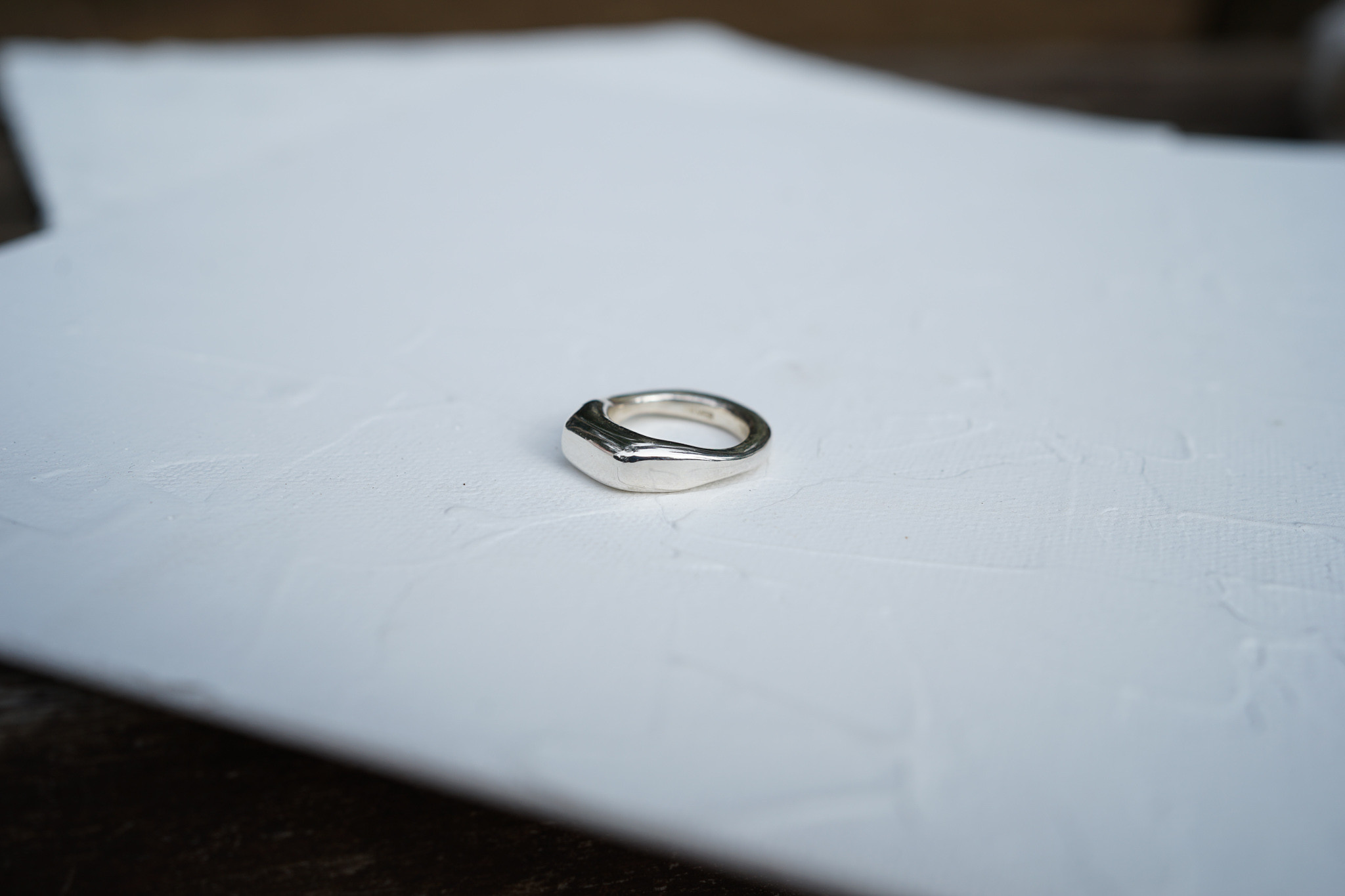 【受注製作】印台ぷっくりリング　silver925