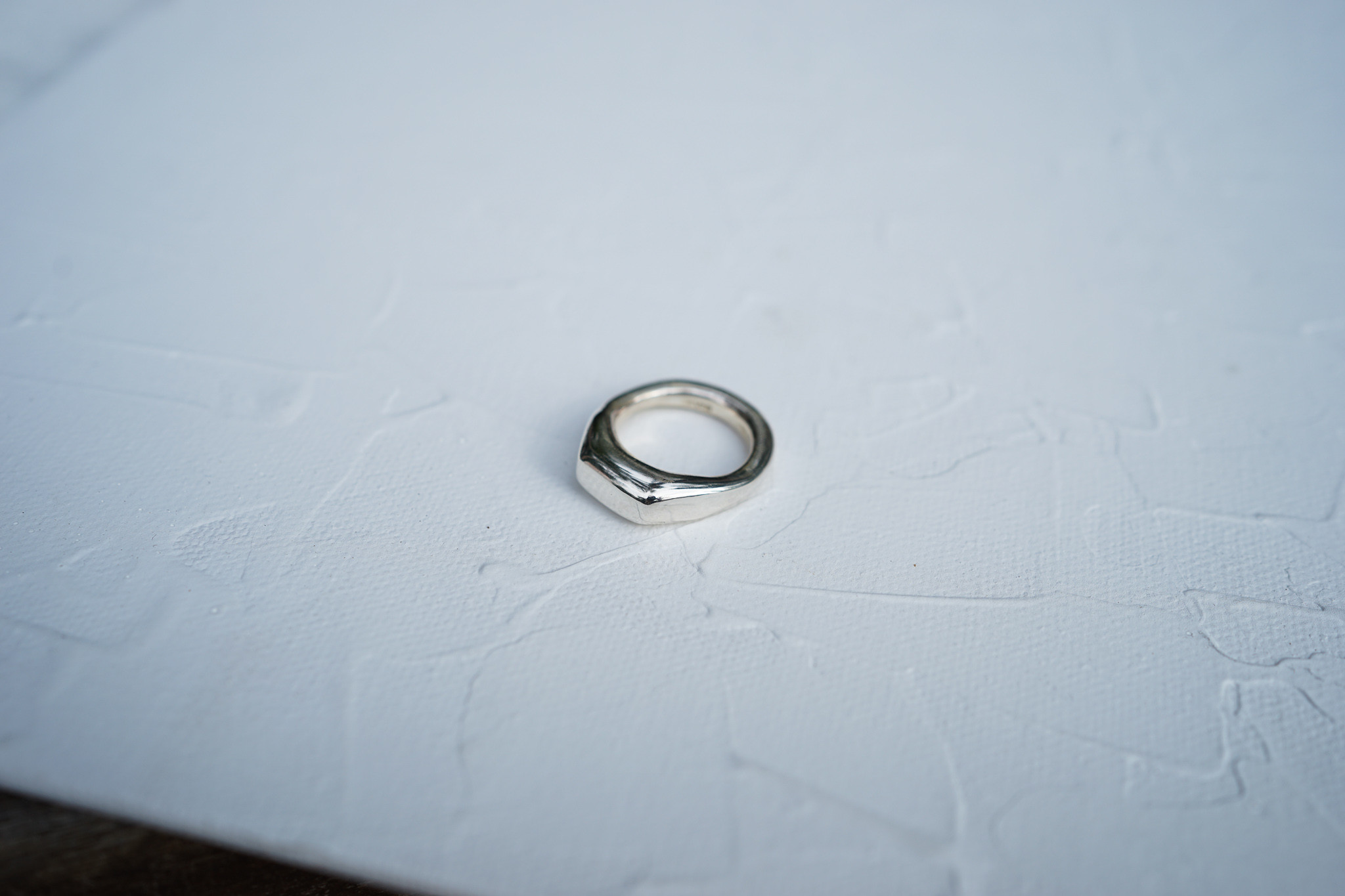 【受注製作】印台ぷっくりリング　silver925