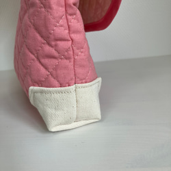 底角補強！キルティングショルダーバッグ　図書袋　通園バック 3枚目の画像