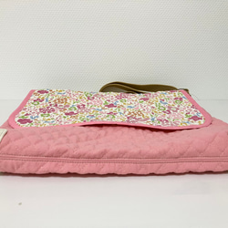 底角補強！キルティングショルダーバッグ　図書袋　通園バック 4枚目の画像