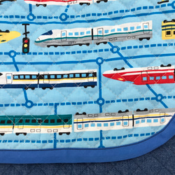 底角補強！デニムキルティングショルダーバッグ　通園バック 5枚目の画像