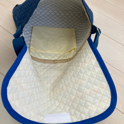 底角補強！デニムキルティングショルダーバッグ　通園バック 7枚目の画像