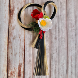 お正月2026☆新作☆お正月しめ縄凛とした水引き しめ縄・しめ飾り