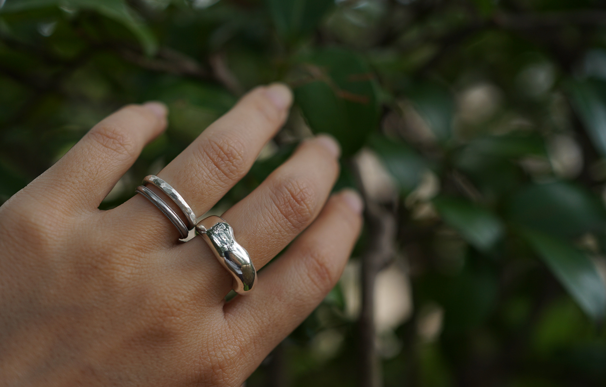 【受注製作】いびつボリュームリング　silver925