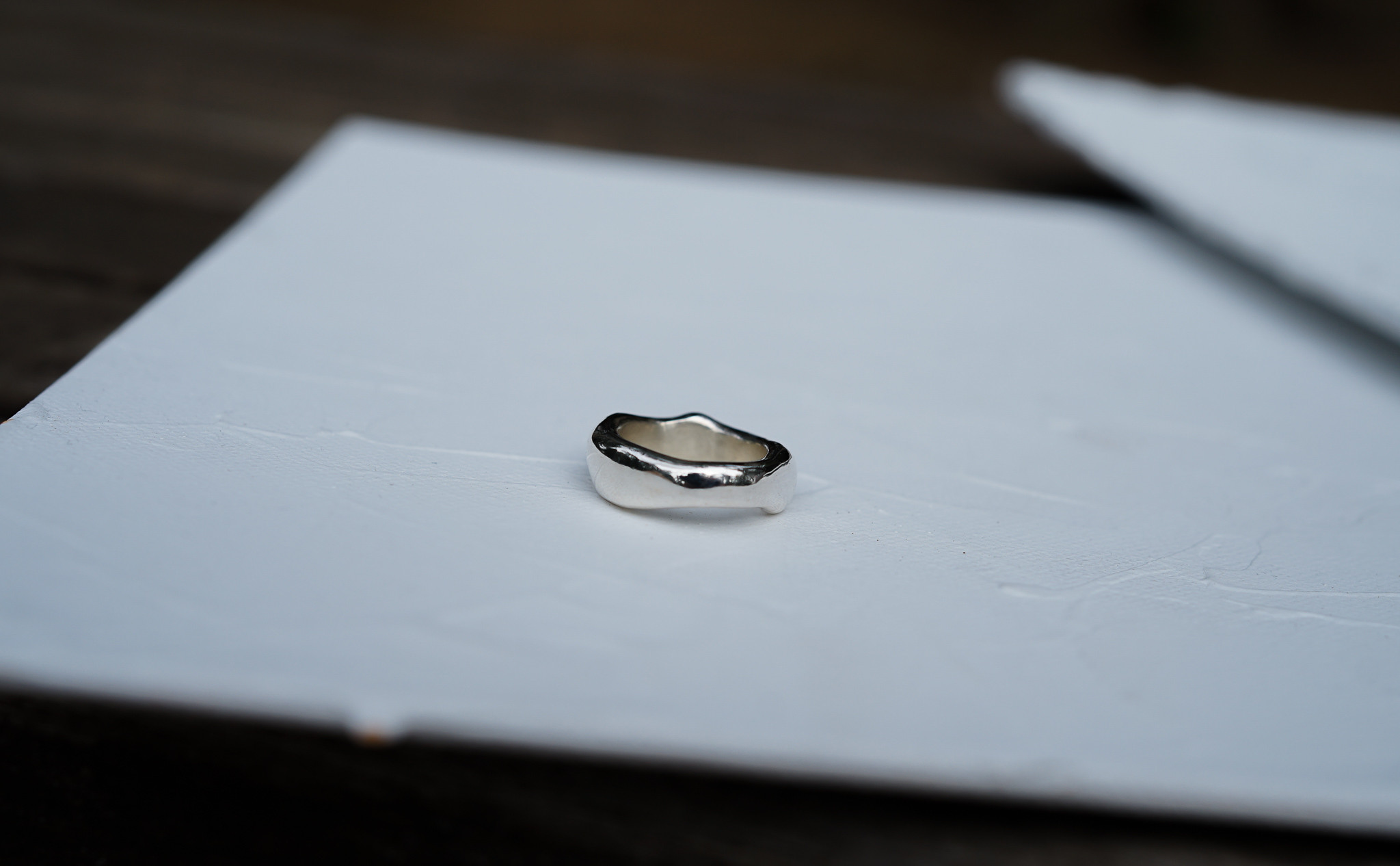 【受注製作】いびつボリュームリング　silver925