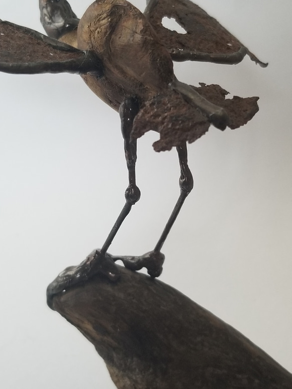 アート　オブジェ　“里山の鷺” 8枚目の画像