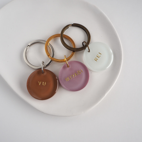 両面文字入可【誕生月カラー】レジン バースデーカラー 名入れ プチ