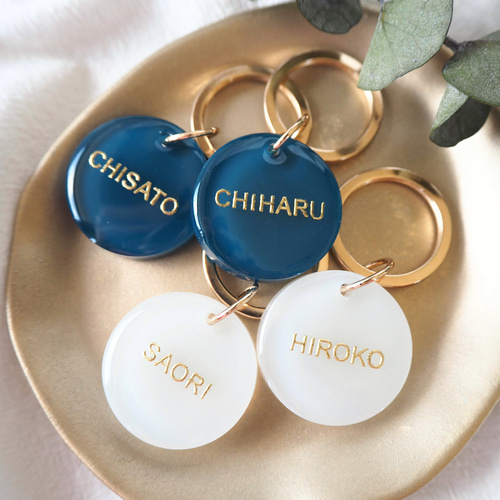 両面文字入可【誕生月カラー】レジン バースデーカラー 名入れ プチ