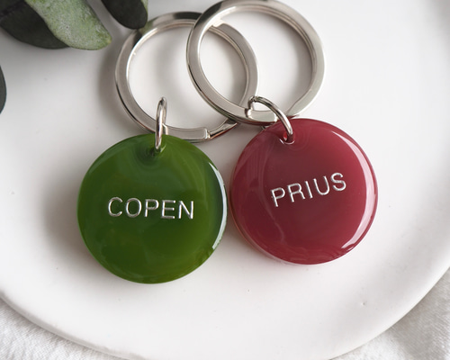 両面文字入可【誕生月カラー】レジン バースデーカラー 名入れ プチ