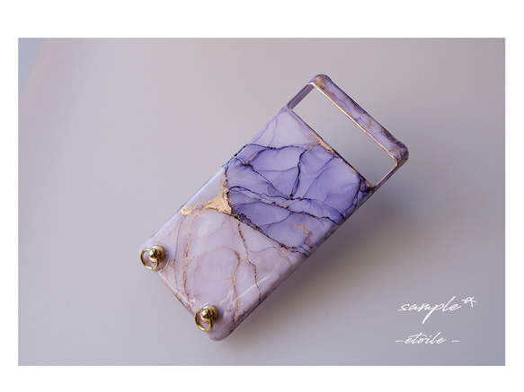 ＃cantabile　アルコールインクアートのスマホケース・ネックストラップ・リング（iPhone / Android) 8枚目の画像