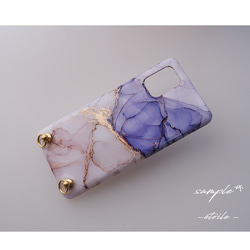 ＃cantabile　アルコールインクアートのスマホケース・ネックストラップ・リング（iPhone / Android) 6枚目の画像