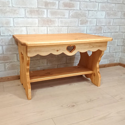 カントリーテレビボード 幅150 ハートのくりぬき扉 / RTE-5 テレビ台