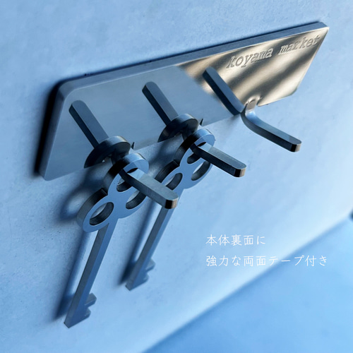 シンプル 3連フック ステンレス 鏡面材 鍵掛け 壁面 その他インテリア