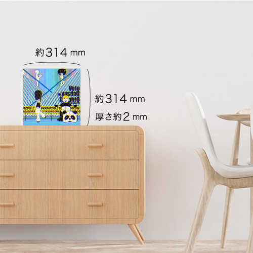 レコードジャケット風アート【レコード盤なし】エスカレーター_