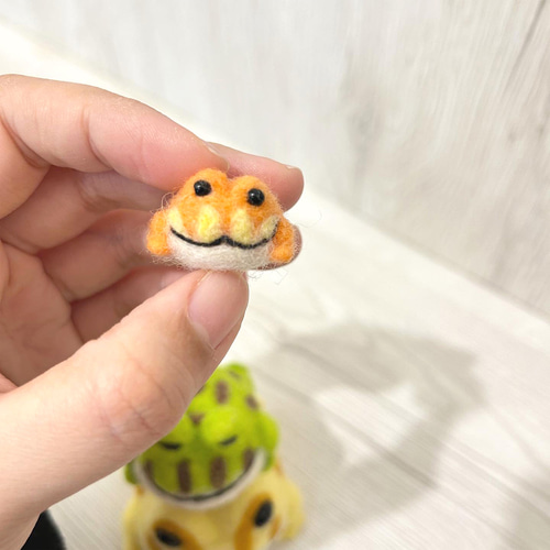 ツノガエル家族 羊毛フェルト人形 癒しのギフト 羊毛フェルト 兔瓜小