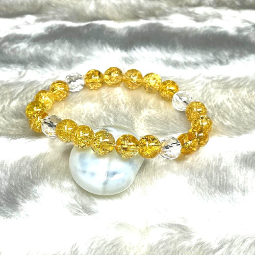 天然石シトリンキラキラの輝きです