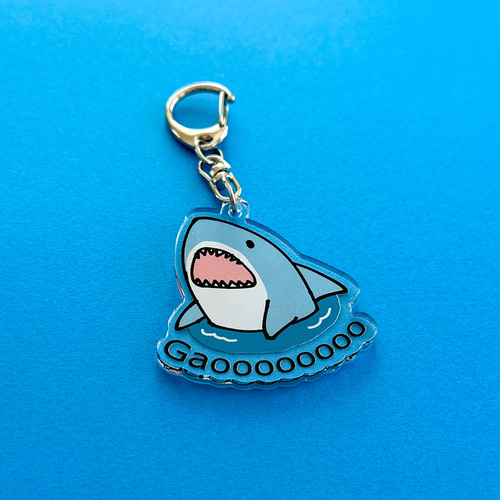 サメアクリルキーホルダー キーホルダー Hanami 通販 14797450｜Creema