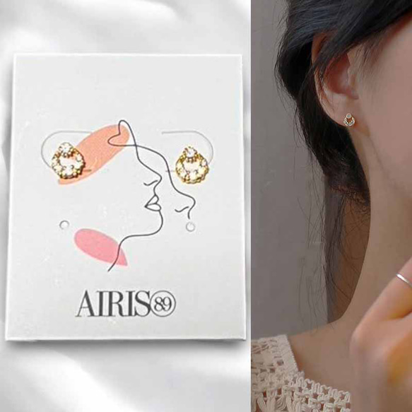 ピアス 小さめ シルバー925 金属アレルギー対応 18K ゴールド 月 ムーン 三日月 透かし 仕事 プレゼント 1枚目の画像