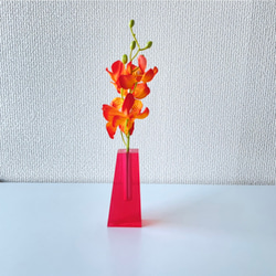 PRISMフラワーベース クリアブルー thin 一輪挿し・花瓶・花器 PRISM