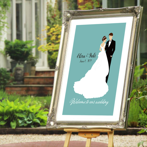 ウェルカムボード ウェディング 結婚式 A3 ポスター（お名前・日付入れ