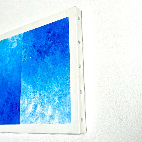 零080】絵画 宇宙 青 空 海 抽象画 原画 インテリア 絵画 零