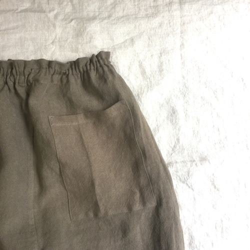 リネンのもんぺ モカ ロングパンツ nuuMonpe 通販 14797947