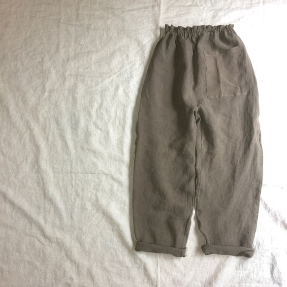 リネンのもんぺ モカ ロングパンツ nuuMonpe 通販｜Creema(クリーマ 
