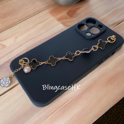 シンプルベルト iPhone 15 Samsung ケース 落下防止 スマホリング チェーン ブレスレット スマホケース 6枚目の画像