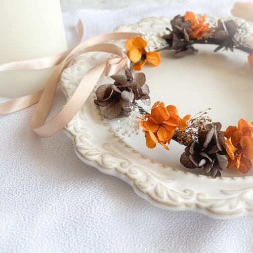 花冠White pastel orange♪ ベビー