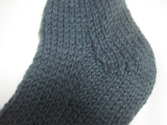 靴下　ウール100％手編みなのに安価 大人用Ｋ507 4枚目の画像