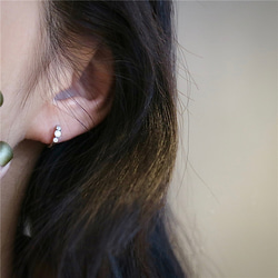 女士圈形耳環，小號 18K 金，925 銀，金屬過敏兼容，實惠，精緻，時尚，禮物 第2張的照片