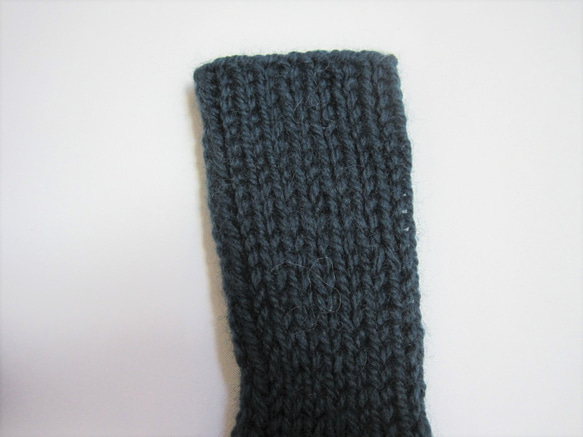 靴下　ウール100％手編みなのに安価 大人用Ｋ508 3枚目の画像