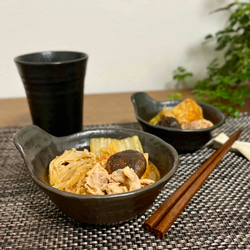 黒岩卓実作 赤絵装飾の浅鉢ひょう紋、中鉢、小鉢の２点 黒岩卓実作 赤絵装飾の浅鉢ひょう紋、中鉢、小鉢の2点 食器・