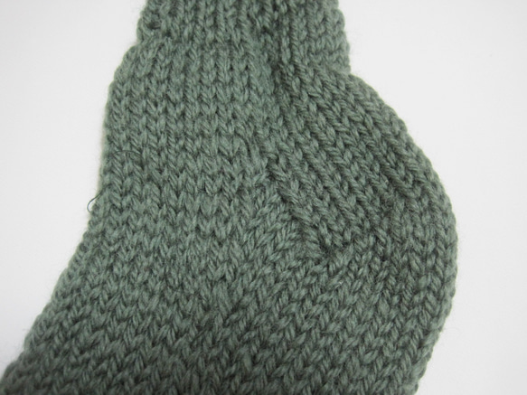 靴下　ウール100％手編みなのに安価 大人用Ｋ510 4枚目の画像