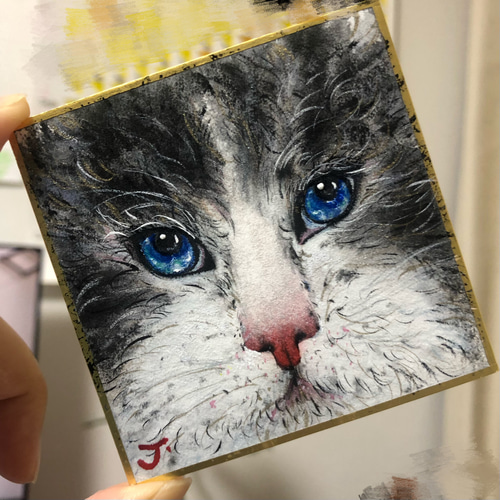 原画 猫 絵画 2900deJ 通販｜Creema(クリーマ) 14799167